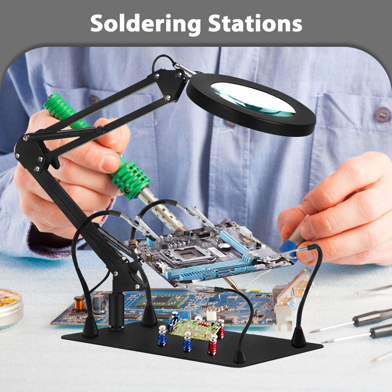 3pcs Soldering Workbench Clamp - Electronics Repair Tools ulasan dan harga