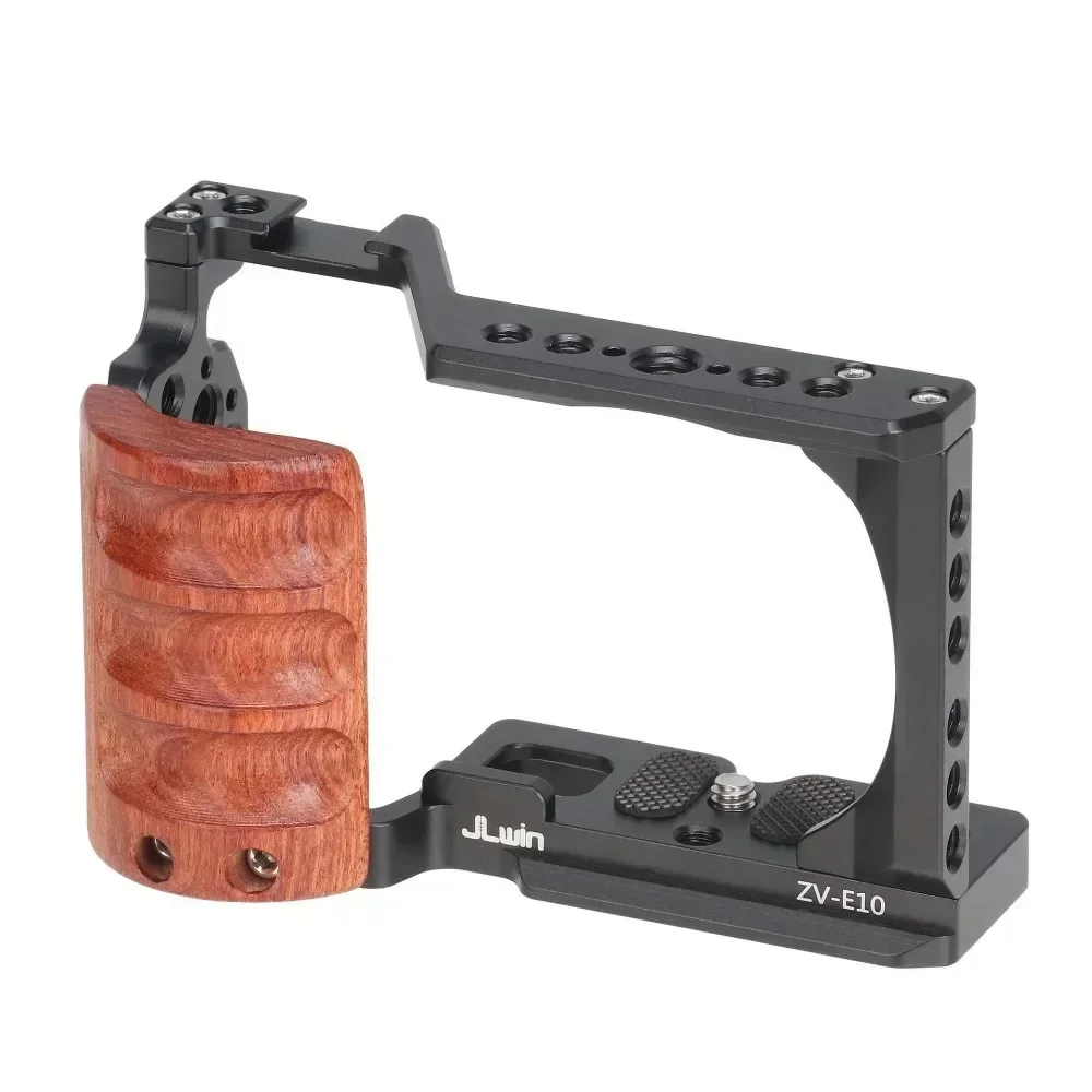 ZVE10 Camera Cage Wooden Side  - Sony Camera Zv-E10 ulasan dan harga