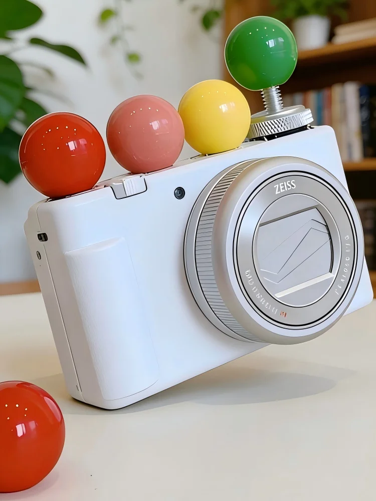 Cute Round Ball Hot Shoe Cover - Sony Camera Zv-E10 ulasan dan harga